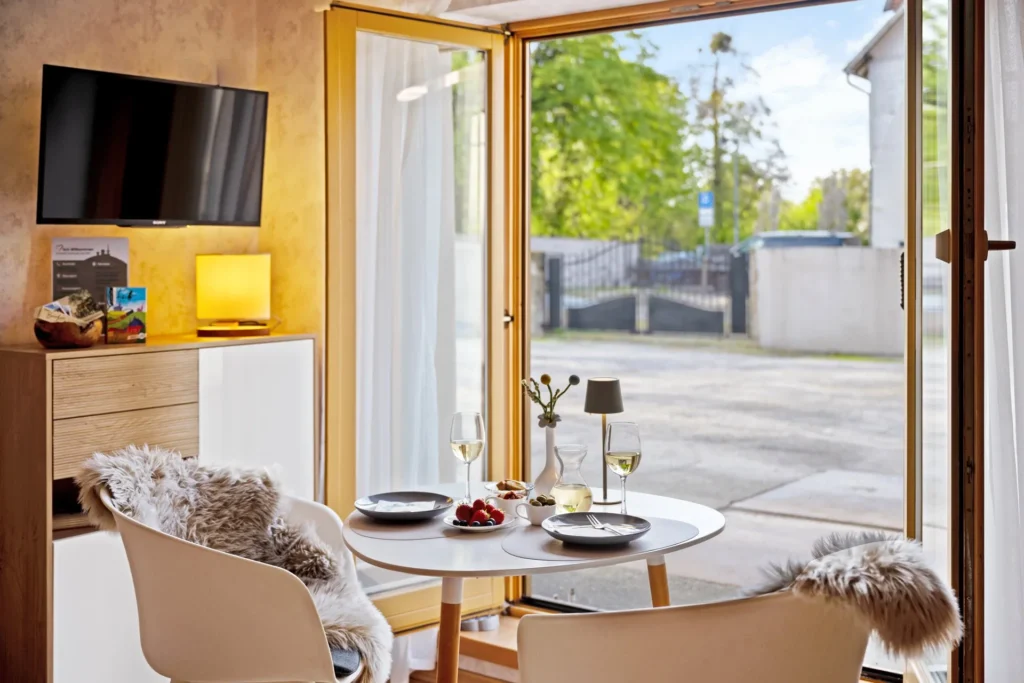 Spiseområde ved terrassen